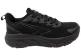 Sfida Cache Mens Comfortable Lace Up Athletic Shoes Black Black