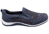 CC Resorts Tavian Womens Comfortable Wide Fit Leather Slip On Shoes