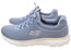 Skechers Womens Summits Summer Blush Slip On Shoes Light Blue