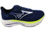 Mizuno Mens Wave Rider 29 Running Shoes Estate Blue White