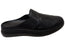 Orizonte Simmi Womens European Leather Closed Toe Open Back Mules