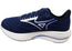 Mizuno Mens Wave Rider 29 Running Shoes 2E Wide Fit Estate Blue White