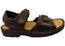 Naot Andes Mens Comfortable Leather Sandals With Adjustable Straps