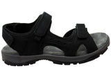 Cabello Comfort Trek Womens Leather Adjustable Strap Sandals