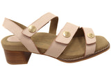 Homyped Kelsi Criss Cross Womens Comfortable Leather Low Heel Sandals