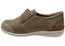 Homyped Maya Womens Comfortable Leather Wide Shoes Taupe
