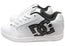 DC Shoes Mens Comfortable Leather Net Shoes White Grey Black