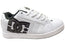 DC Shoes Mens Comfortable Leather Net Shoes White Grey Black