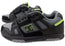 DC Shoes Mens Stag Comfortable Leather Shoes Black Grey Lime
