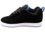DC Shoes Mens Comfortable Leather Court Graffik Shoes Black Blue
