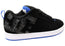 DC Shoes Mens Comfortable Leather Court Graffik Shoes Black Blue
