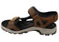 ECCO Mens Offroad Comfortable Leather Adjustable Sandals