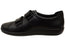 ECCO Soft 2.0 Womens Adjustable Straps Leather Walking Shoes