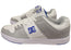 DC Shoes Mens Cure Comfortable Leather Shoes White Grey Blue