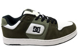 DC Shoes Mens Manteca 4 Comfortable Leather Shoes Khaki Dark Olive