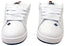 DC Shoes Mens Comfortable Leather Court Graffik Shoes White Navy Red