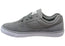 DC Shoes Mens Comfortable Tonik Leather Lace Up Shoes Grey Grey White