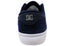 DC Shoes Mens Comfortable Teknic Leather Lace Up Shoes Navy Blue
