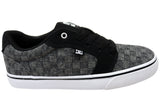 DC Shoes Mens Comfortable Anvil TX Lace Up Shoes Charcoal
