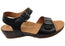 Scholl Orthaheel Jacinta Womens Comfortable Leather Wedge Sandals