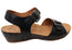 Scholl Orthaheel Jacinta Womens Comfortable Leather Wedge Sandals