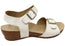 Scholl Orthaheel Jacinta Womens Comfortable Leather Wedge Sandals
