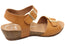 Scholl Orthaheel Jacinta Womens Comfortable Leather Wedge Sandals