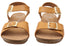 Scholl Orthaheel Jacinta Womens Comfortable Leather Wedge Sandals