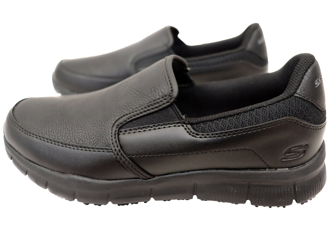 Skechers Mens Work Wide Fit Nampa Groton Slip Resistant Shoes Brand