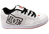 DC Shoes Mens Comfortable Leather Net Shoes White Black Athletic Red