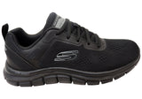 Skechers Mens Track Broader Memory Foam Lace Up Shoes