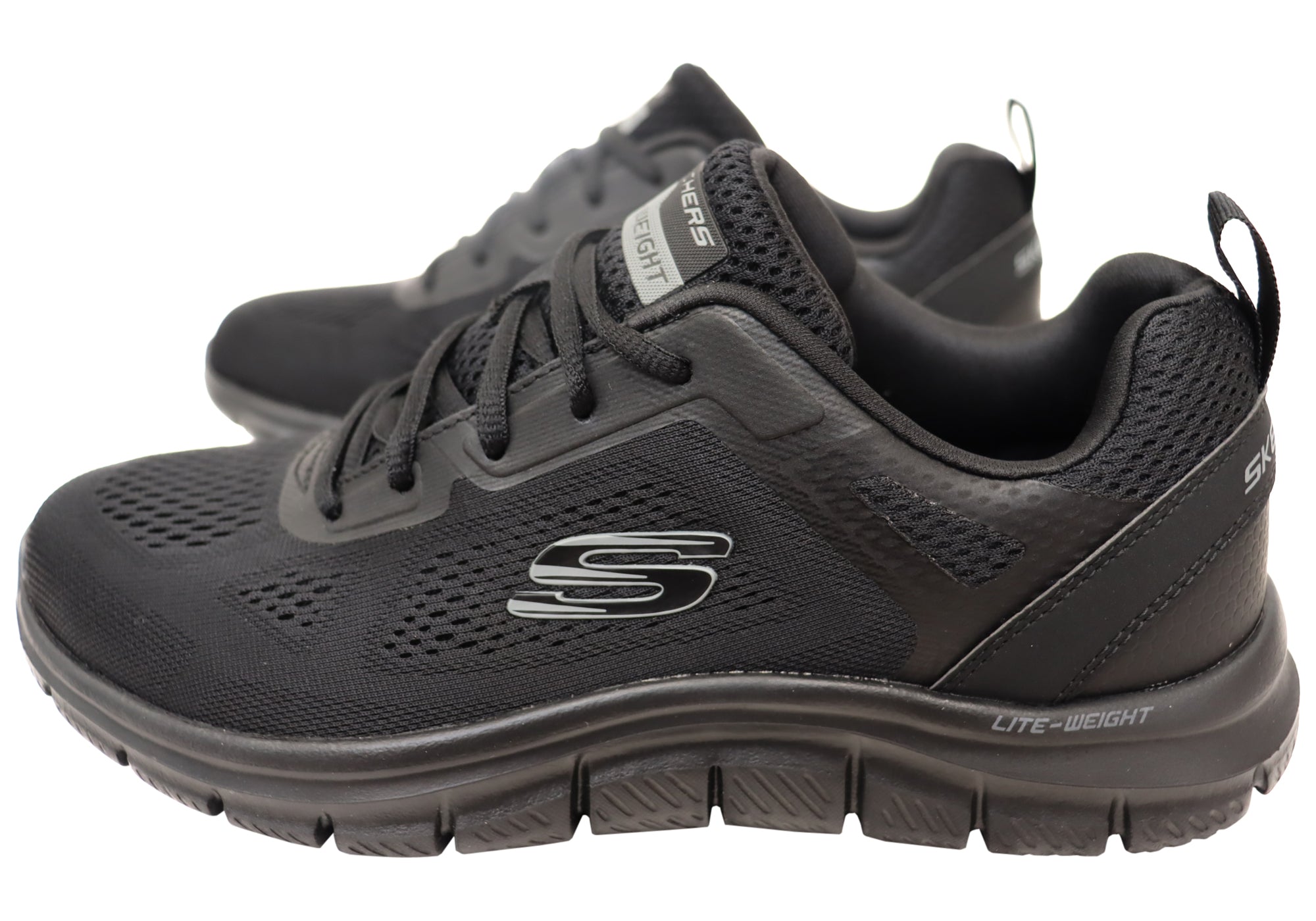 Skechers Mens Track Broader Memory Foam Lace Up Shoes – Brand