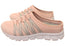 Scholl Orthaheel Utopia Knit Womens Comfortable Open Back Casual Shoes