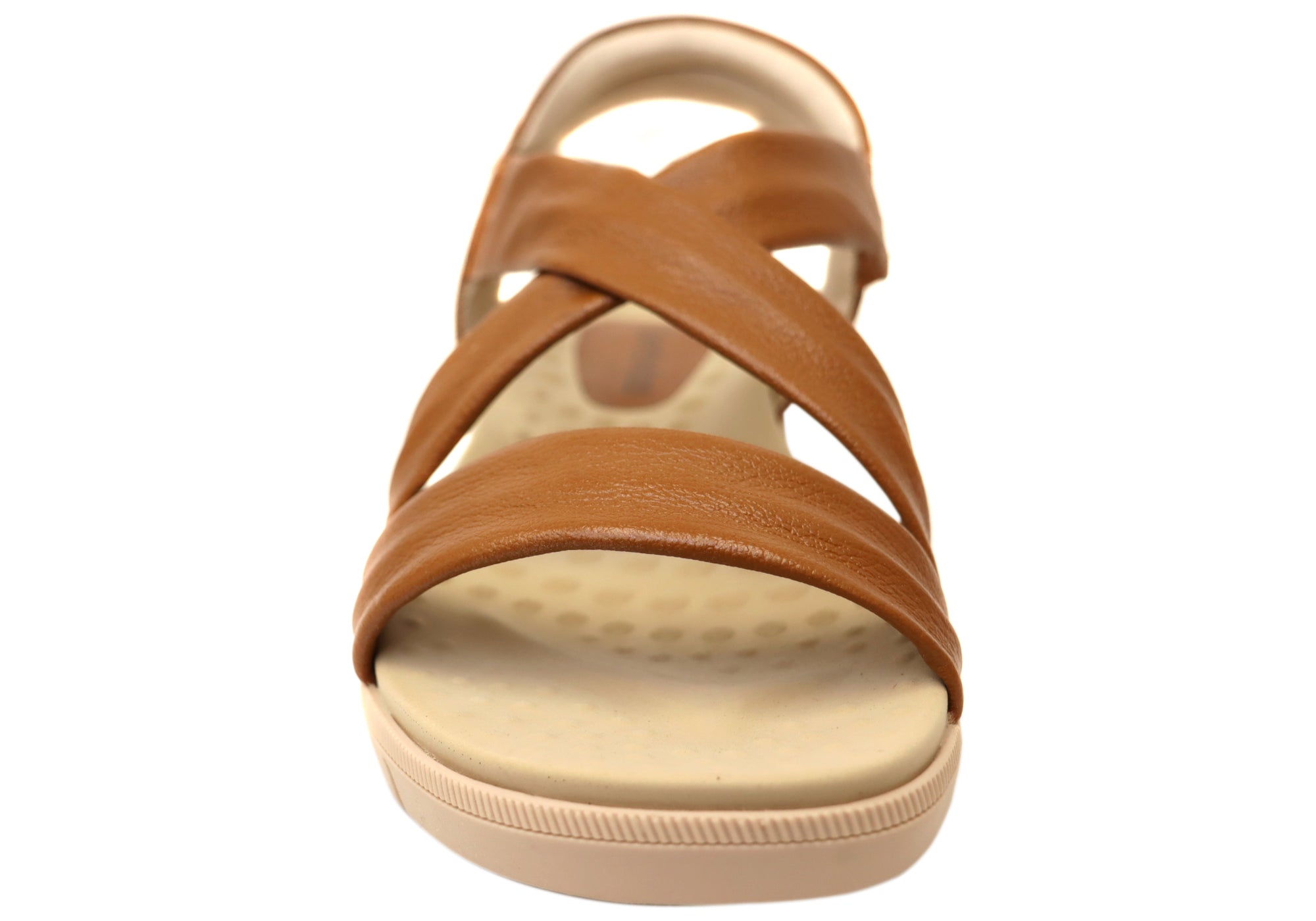 Comfortflex Posey Womens Leather Sandals With Comfortable Footbed