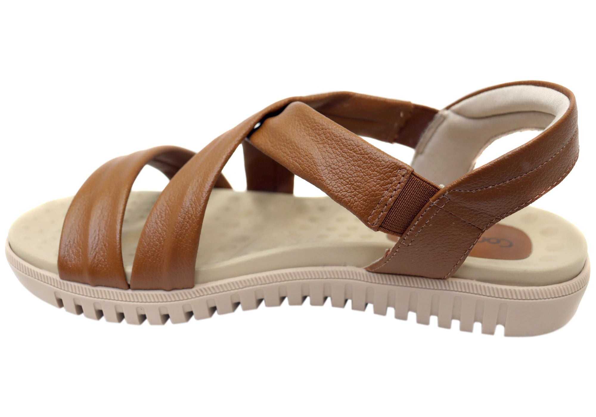 Comfortflex Posey Womens Leather Sandals With Comfortable Footbed