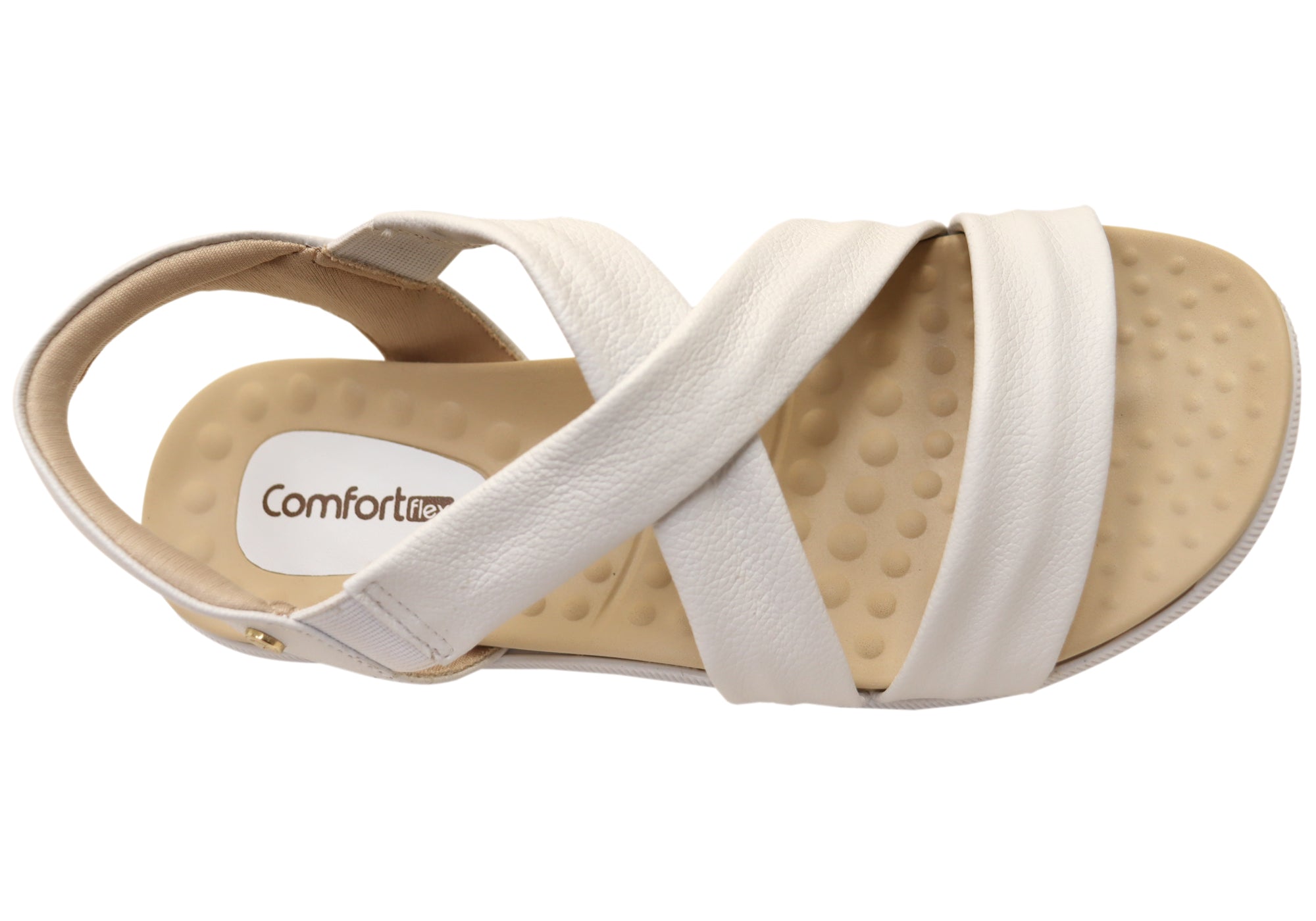 Comfortflex Posey Womens Leather Sandals With Comfortable Footbed