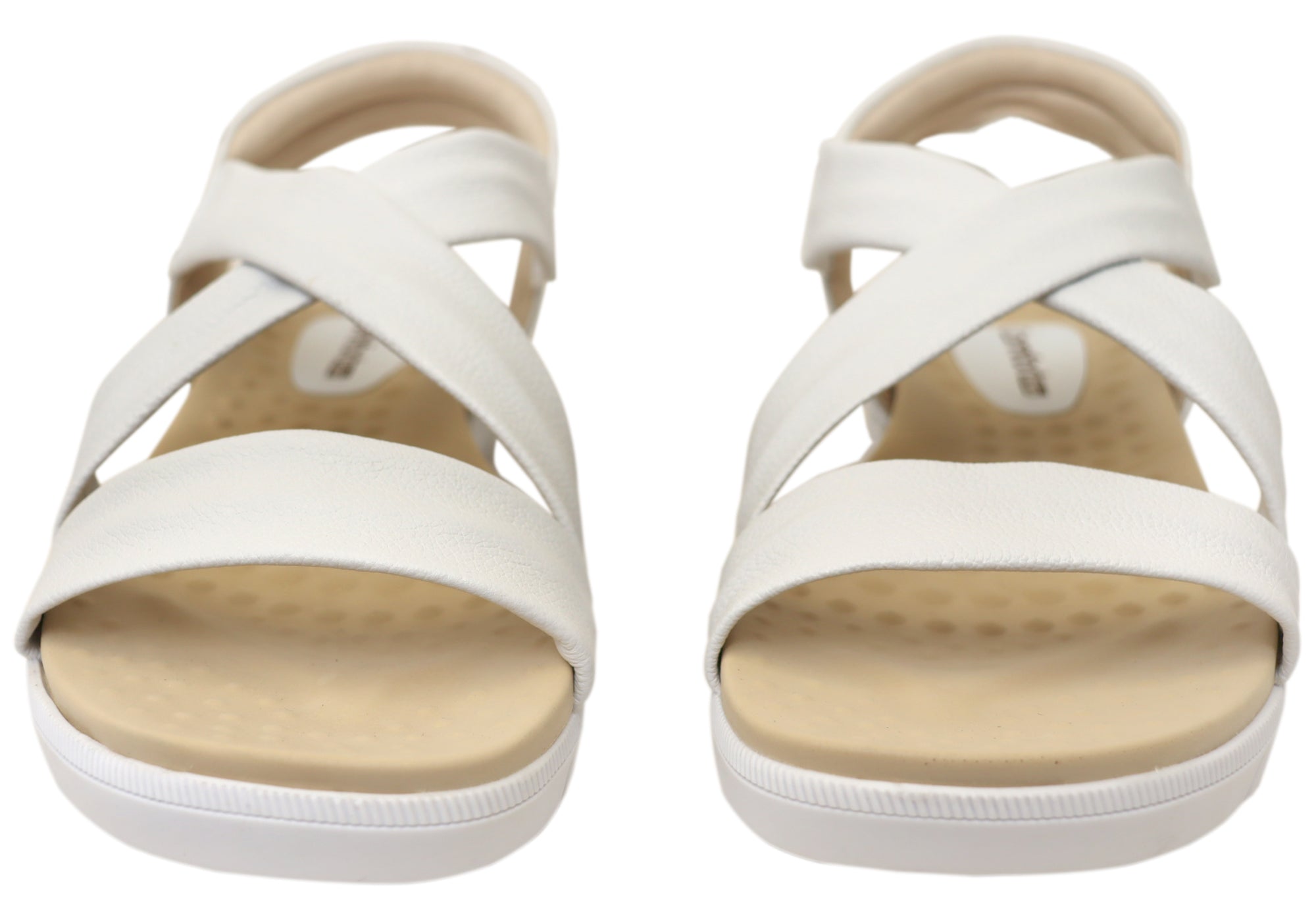 Comfortflex Posey Womens Leather Sandals With Comfortable Footbed