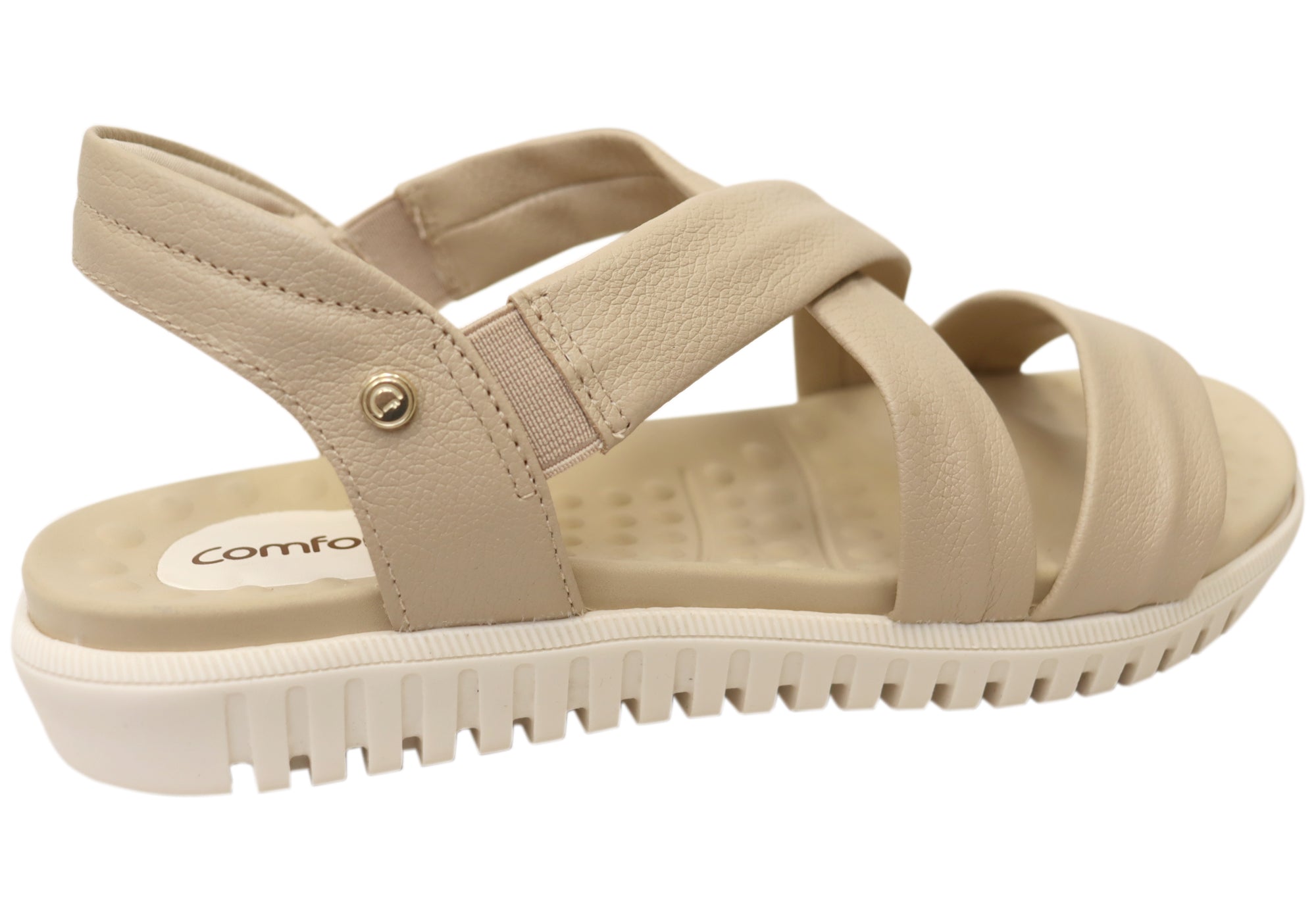 Comfortflex Posey Womens Leather Sandals With Comfortable Footbed