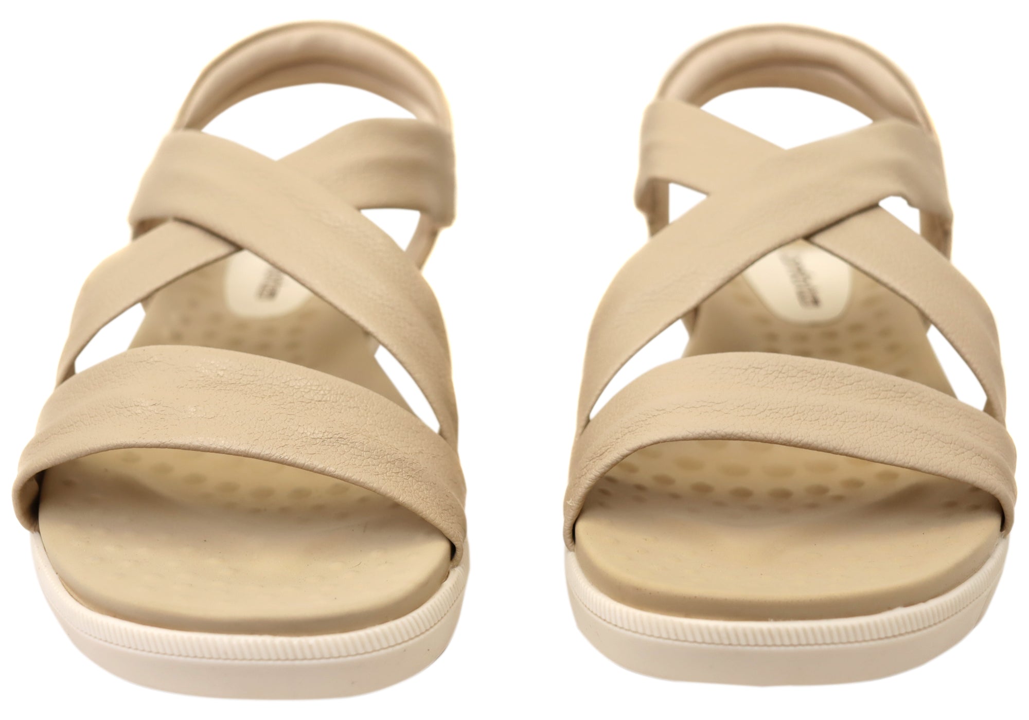 Comfortflex Posey Womens Leather Sandals With Comfortable Footbed