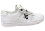 DC Shoes Mens Comfortable Teknic Leather Lace Up Shoes White Black