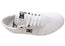 DC Shoes Mens Comfortable Teknic Leather Lace Up Shoes White Black