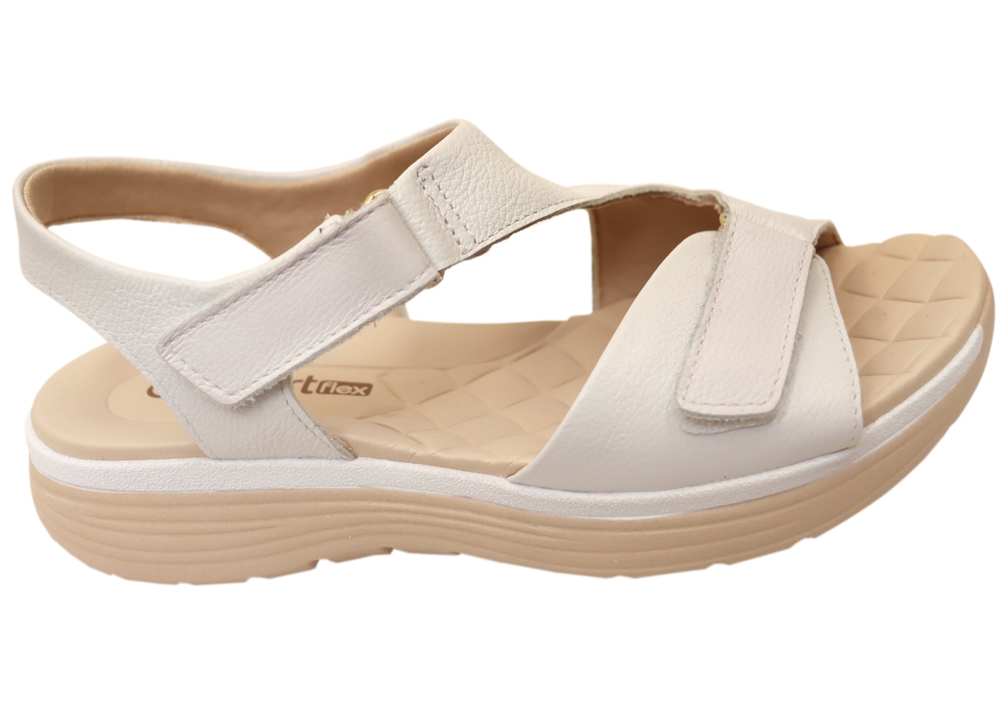 Comfortflex Darla Womens Leather Sandals With Comfortable Footbed