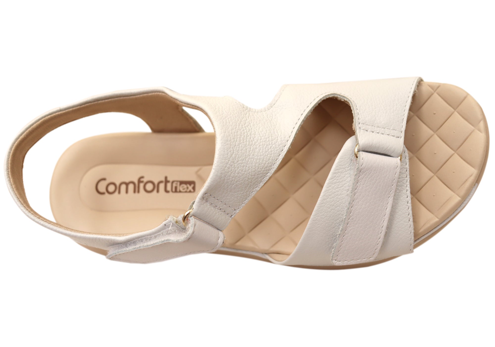 Comfortflex Darla Womens Leather Sandals With Comfortable Footbed