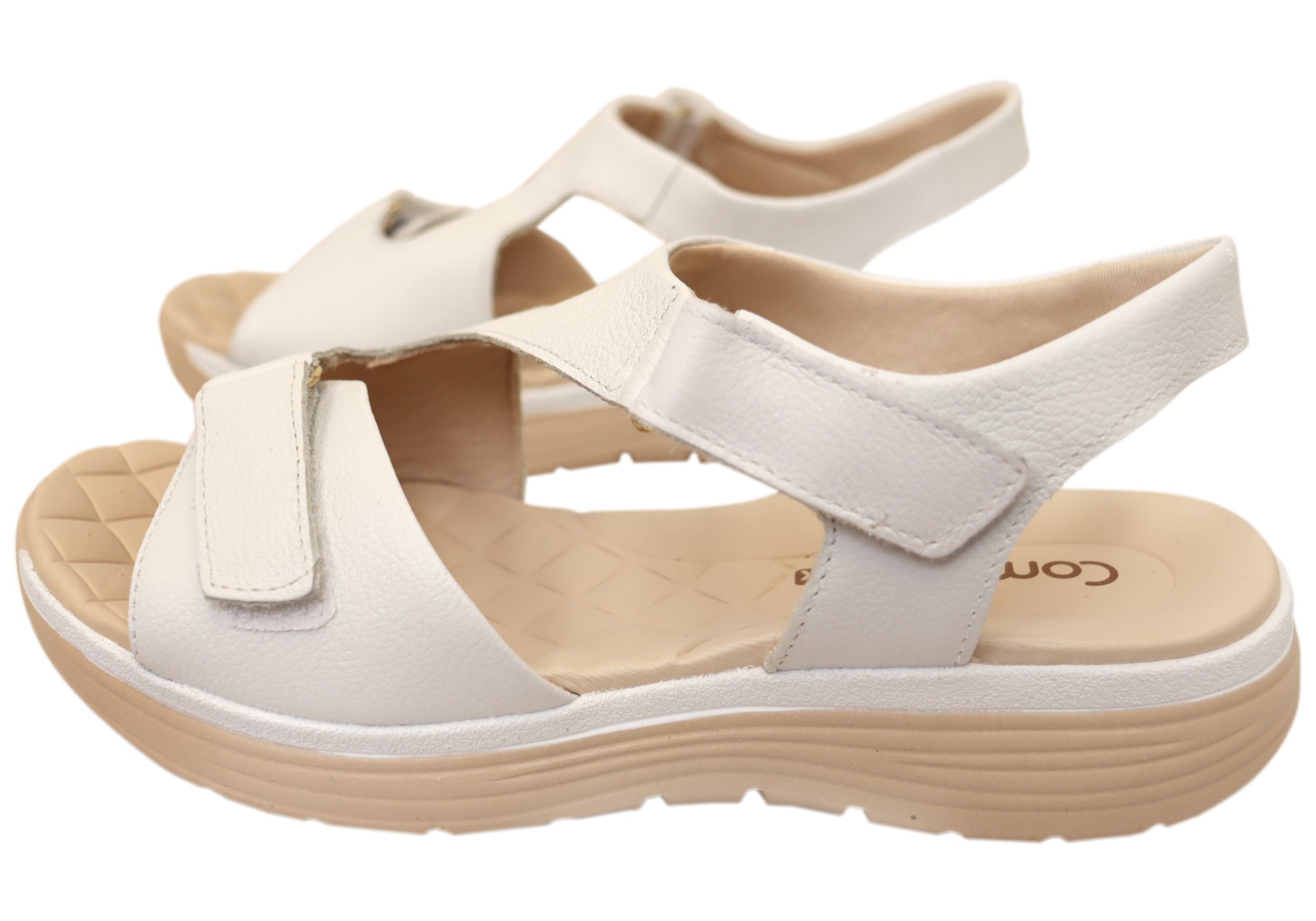 Comfortflex Darla Womens Leather Sandals With Comfortable Footbed