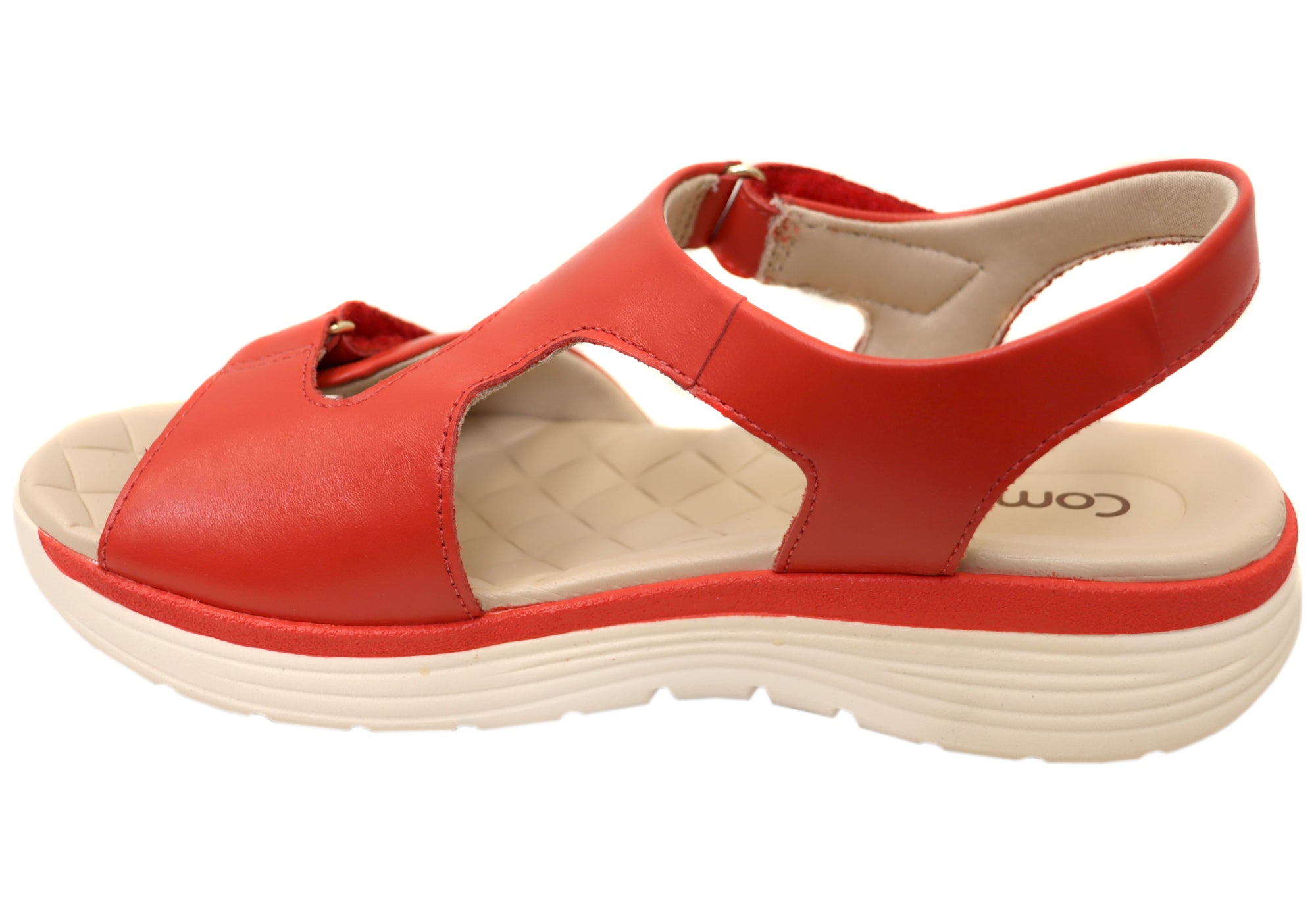 Comfortflex Darla Womens Leather Sandals With Comfortable Footbed