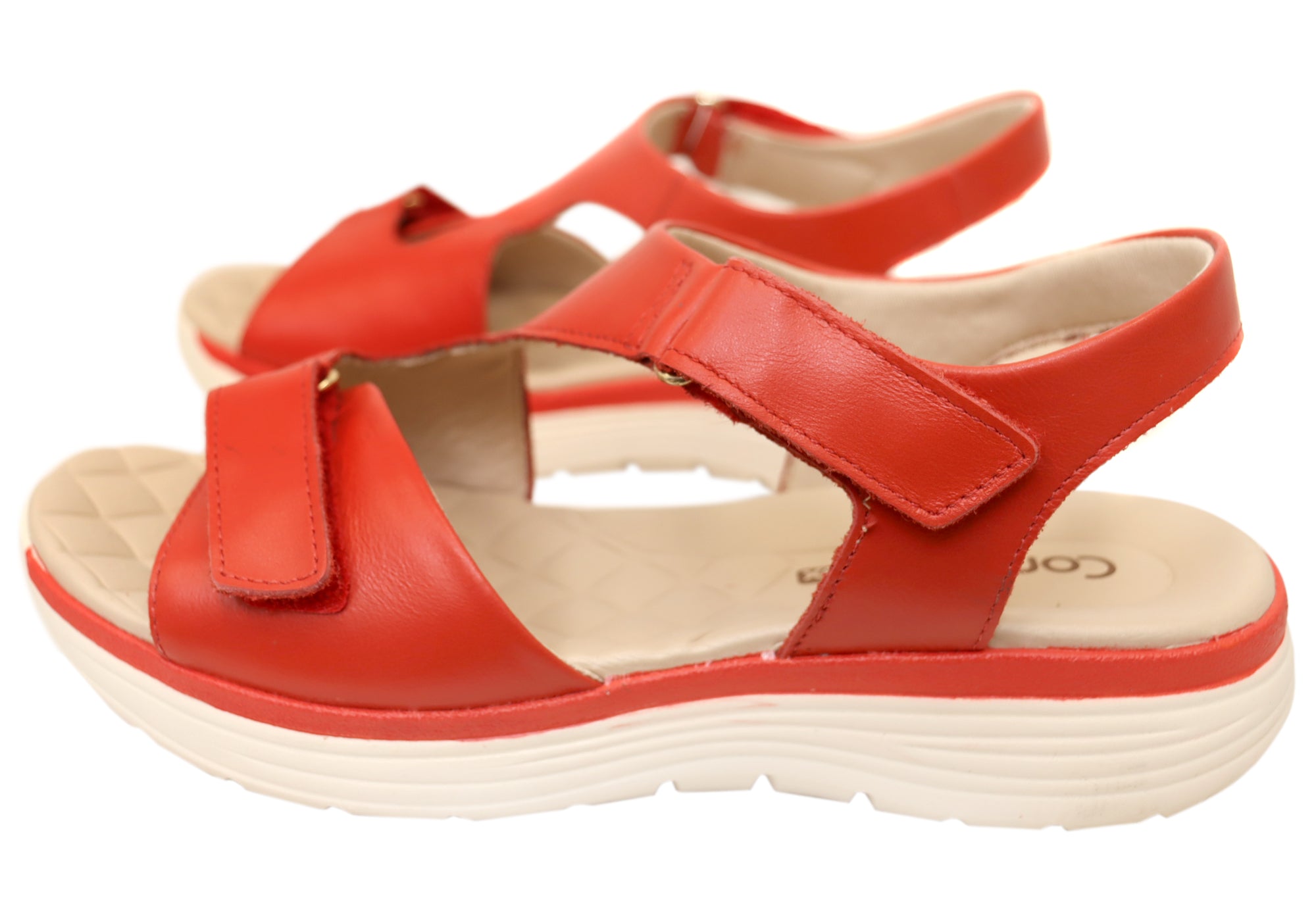 Comfortflex Darla Womens Leather Sandals With Comfortable Footbed