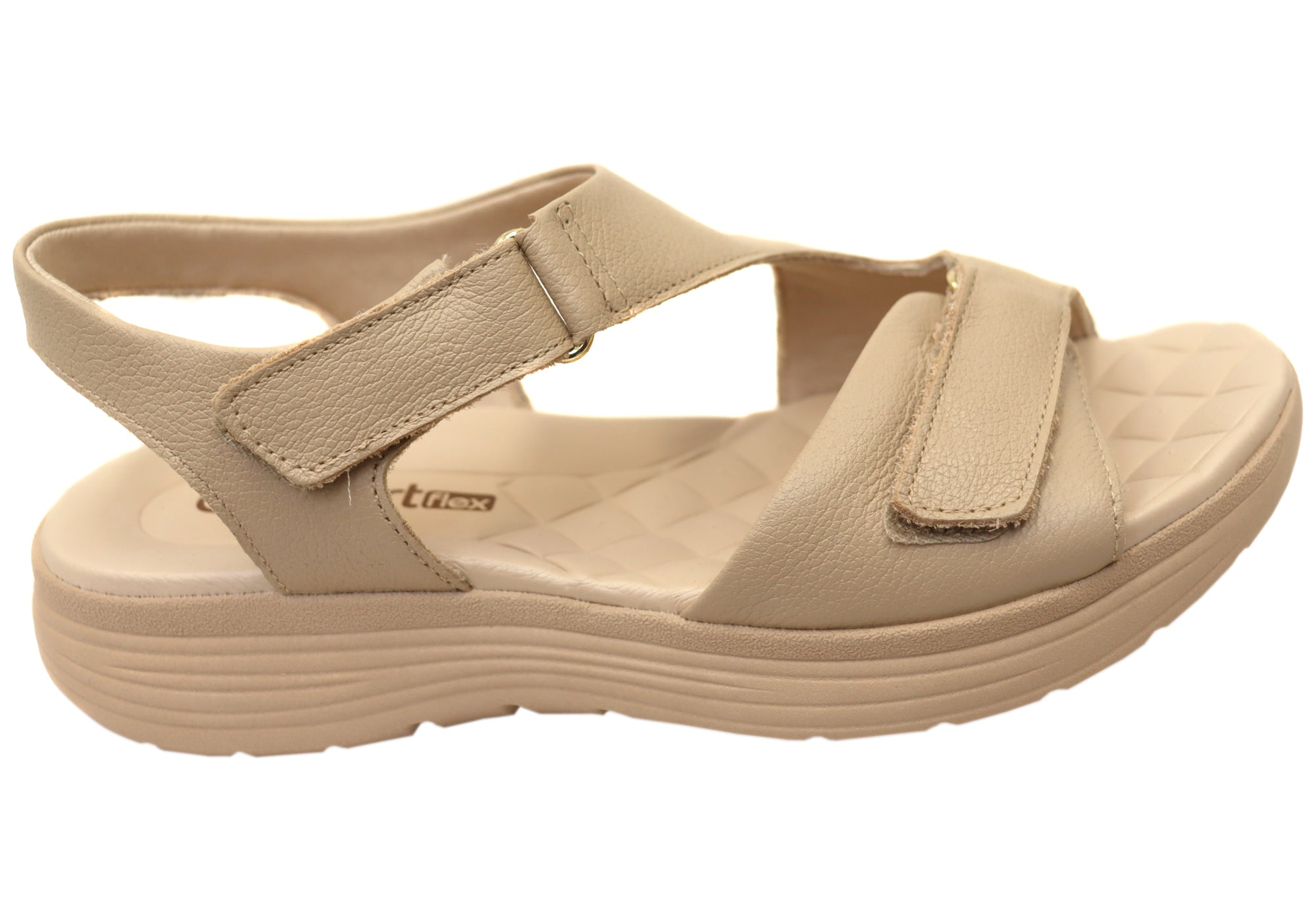 Comfortflex Darla Womens Leather Sandals With Comfortable Footbed