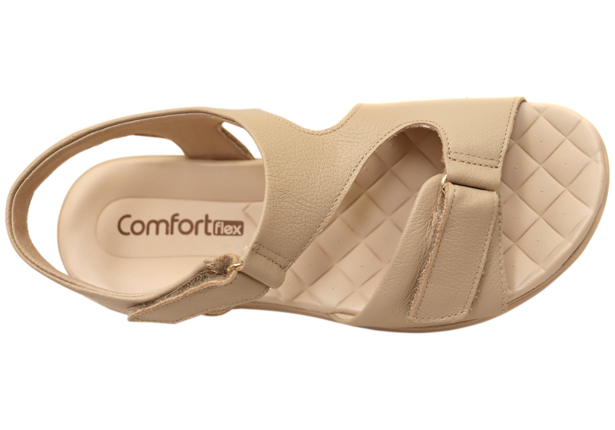 Comfortflex Darla Womens Leather Sandals With Comfortable Footbed