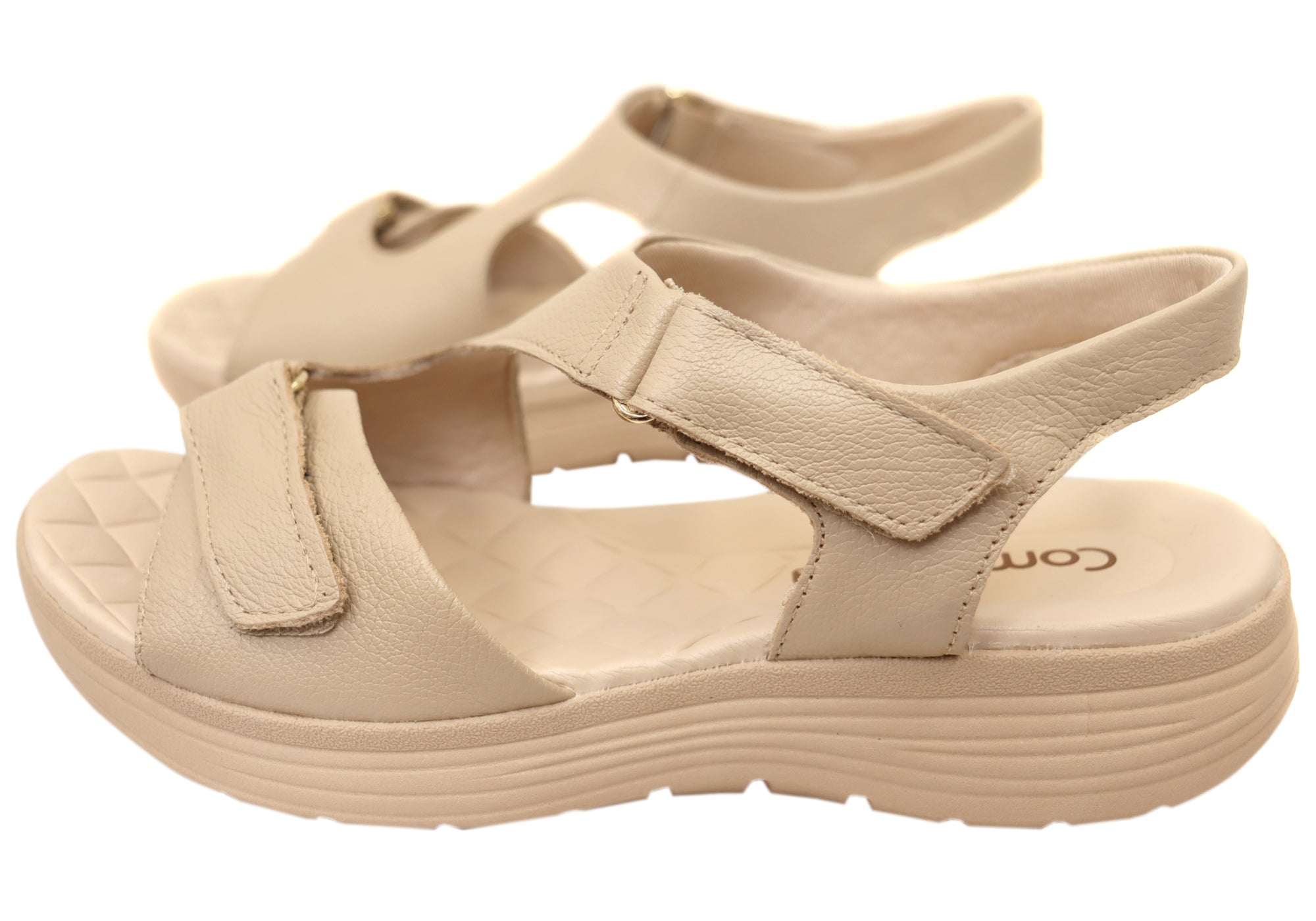 Comfortflex Darla Womens Leather Sandals With Comfortable Footbed