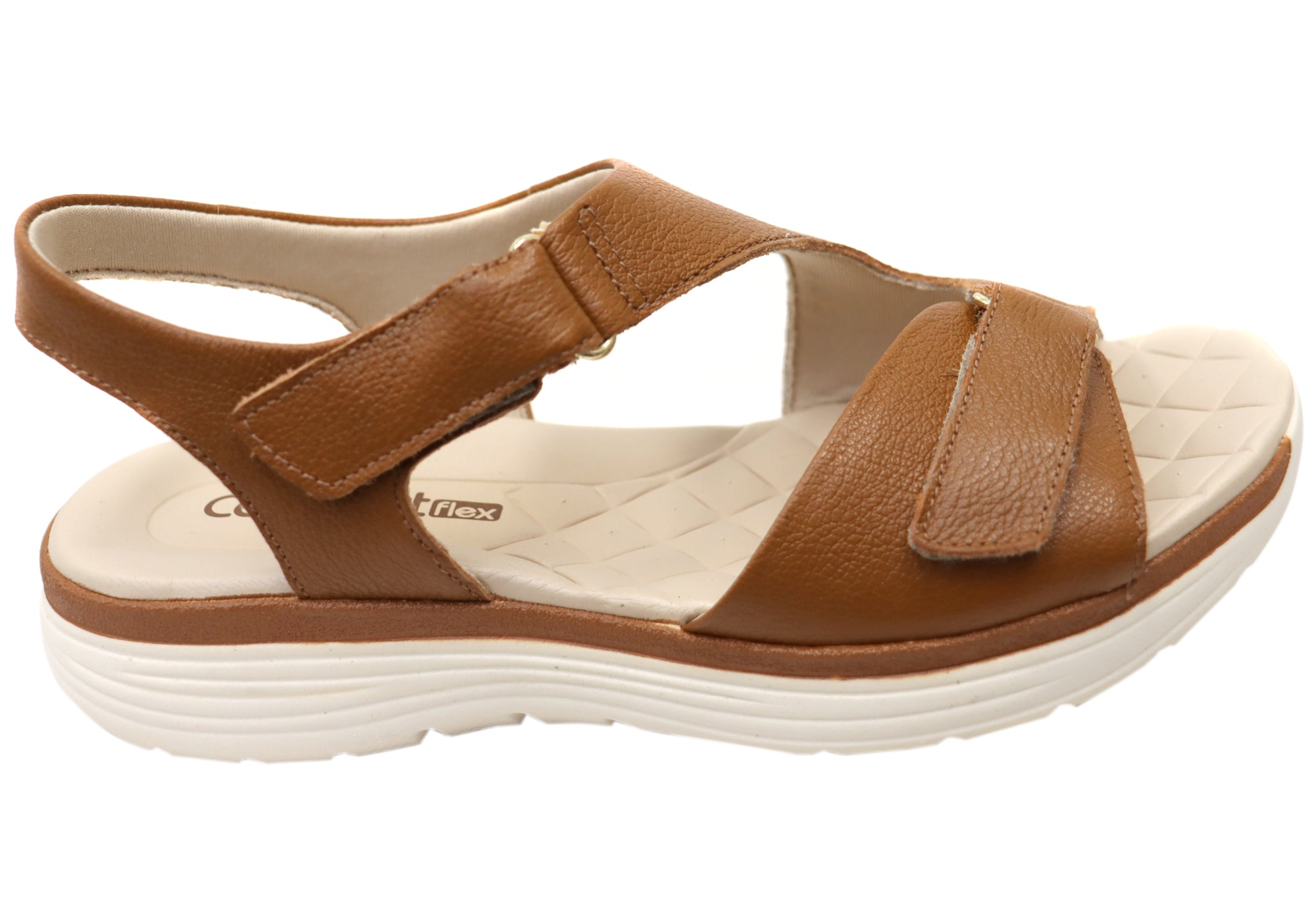 Comfortflex Darla Womens Leather Sandals With Comfortable Footbed